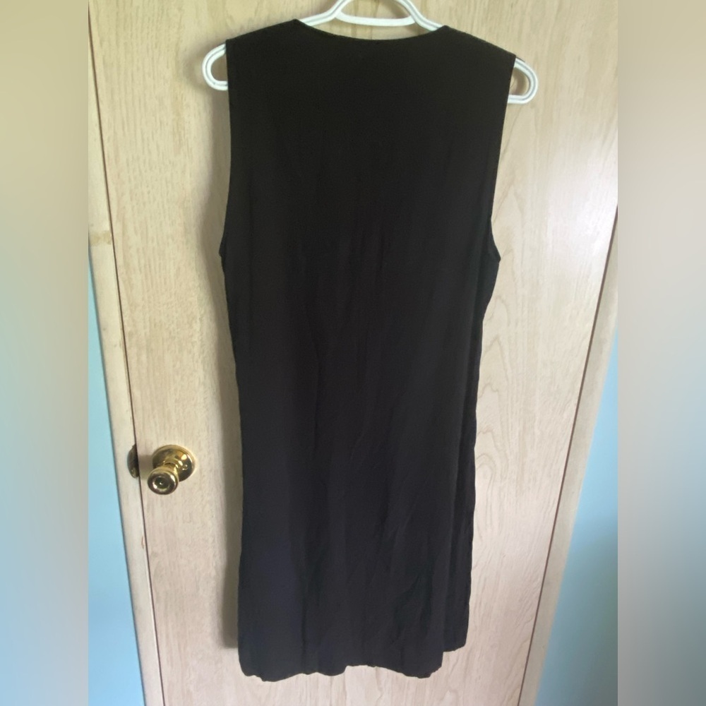 REFORMATION Classic Black Wrap Dress Sz Medium Authentic - Picture 8 of 15